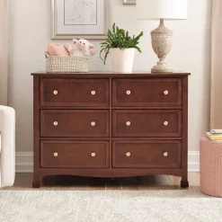 DaVinci Kalani 6-Drawer Double Wide Dresser - Espresso Finish