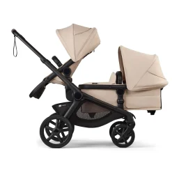 Kids Bugaboo Kangaroo Sibling Seat - Black / Taupe