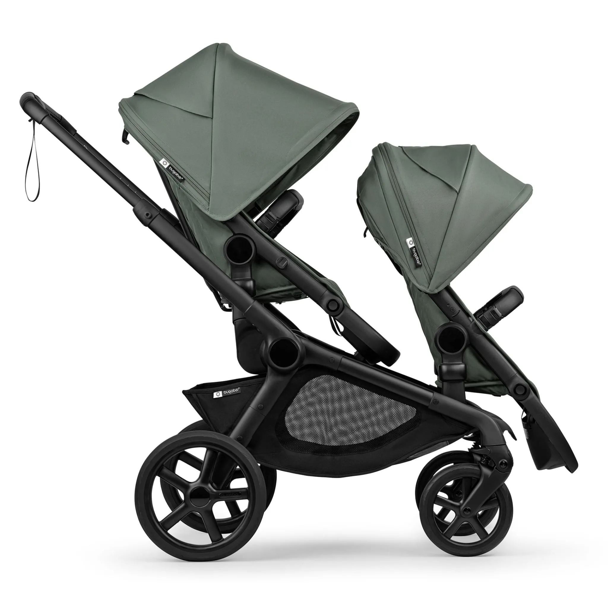 Kids Bugaboo Kangaroo Sibling Seat - Black / Forest Green