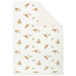 Kids Perlimpinpin Kangaroos Plush Blanket - Special Edition CHU Sainte‑Justine Foundation