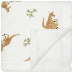 Kids Perlimpinpin Kangaroos Plush Blanket - Special Edition CHU Sainte‑Justine Foundation