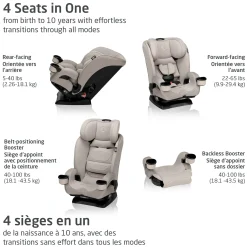 Kids Maxi-cosi Kani 4-in-1 Convertible Car Seat - Oyster Shell