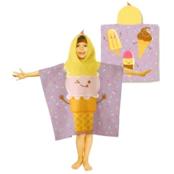 Kids SAFDIE u0026 CO Summer Activities|Outdoors & Travel>Kid Hooded Towel - ice Cream