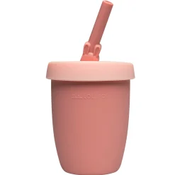 Kids Loulou Lollipop Kids Silicone Cup with Straw - Bunny