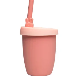 Kids Loulou Lollipop Kids Silicone Cup with Straw - Bunny
