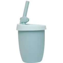 Kids Loulou Lollipop Kids Silicone Cup with Straw - Elephant