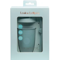 Kids Loulou Lollipop Kids Silicone Cup with Straw - Elephant