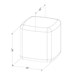 South Shore Kids Stool / Nightstand - Sweedi Greige