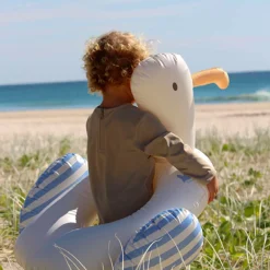 Kids Sunny life Summer Activities|Beach & Pool Toys>Kids Tube Pool Ring Sid the Seagull Blue Stripe