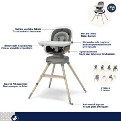 Maxi-cosi Kiskadee 360° Rotating High Chair - Onyx Heritage