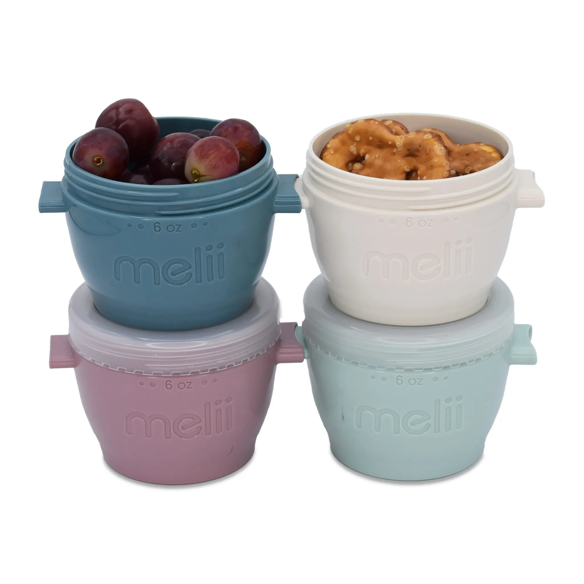 Kids Melii Breastfeeding|Snack Bags & Containers>Kit Bowls Top (4) 4oz