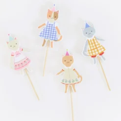 Meri Meri Party Supplies>Kitten Club Candles (4)