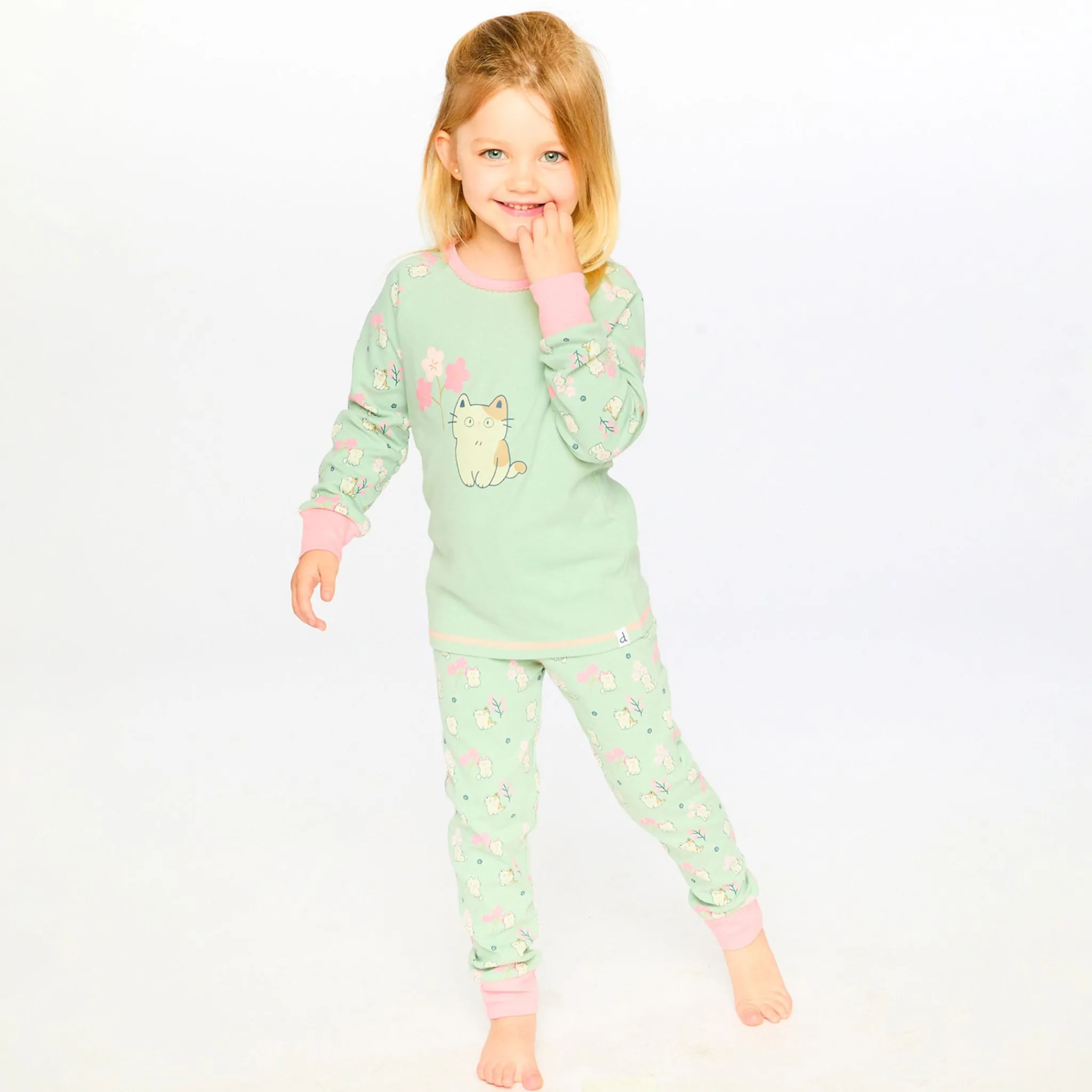 Kids Deux par Deux Kittens Pajama Set 7-10