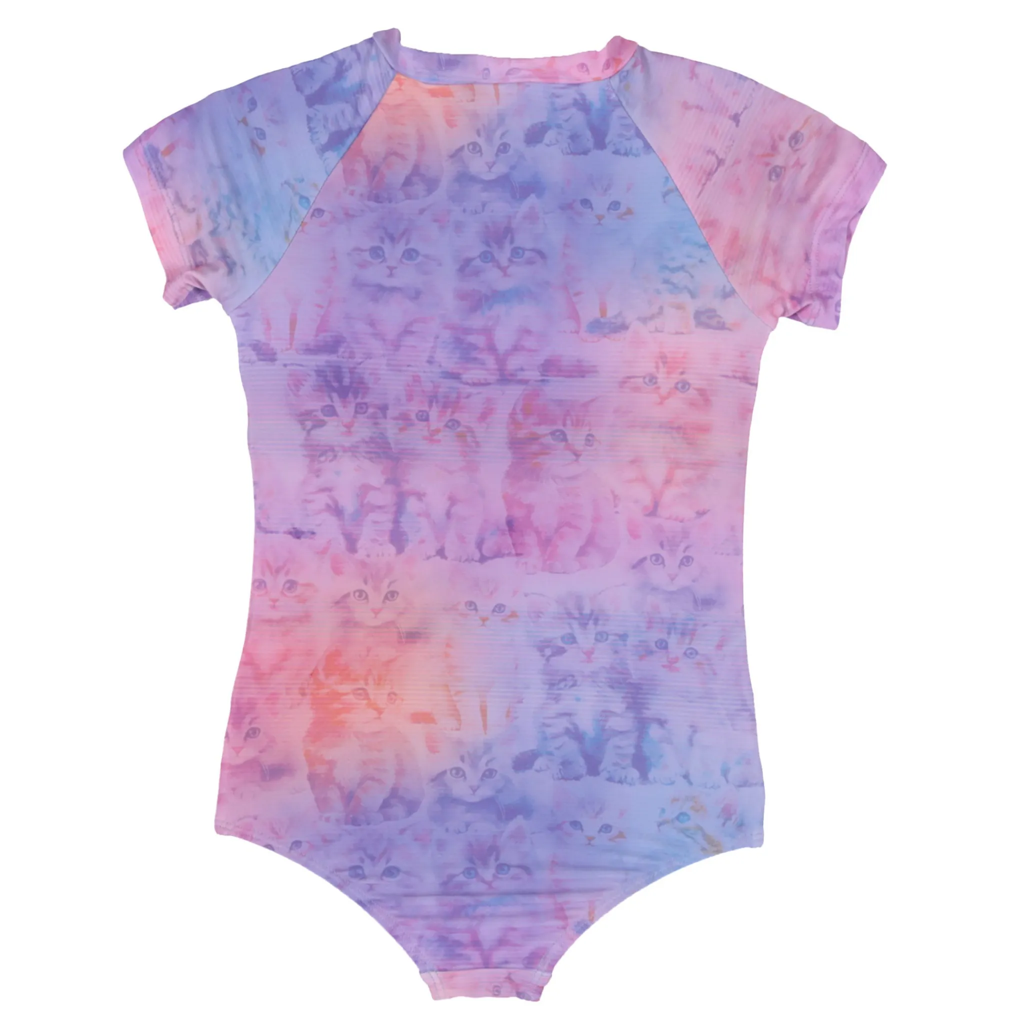 Kids Nano Kittens Uv Ss Swimsuit 2-14