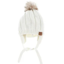 BOY Calikids Knit Pompom Beanie 0-18m