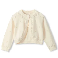 Hatley Fleeces And Sweatshirts|Tops>Knit White Cardigan 6-24m