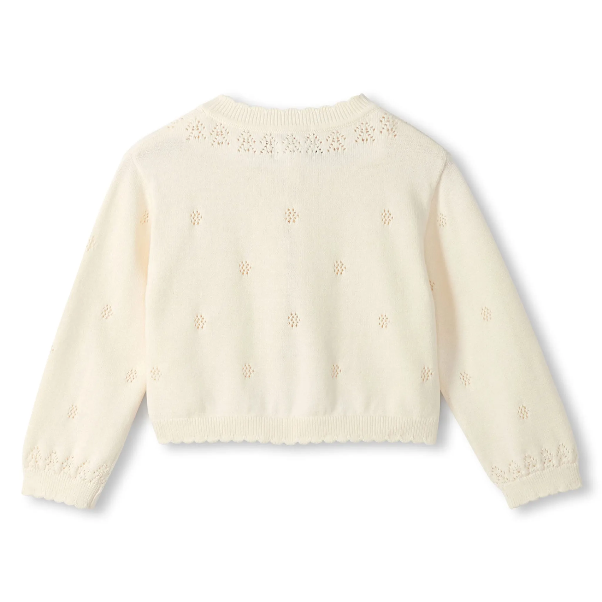 Hatley Fleeces And Sweatshirts|Tops>Knit White Cardigan 6-24m
