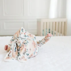 Copper Pearl Knotted Gown 0m+ - Autumn Flowers