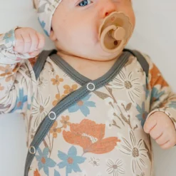 Copper Pearl Knotted Gown 0m+ - Eden