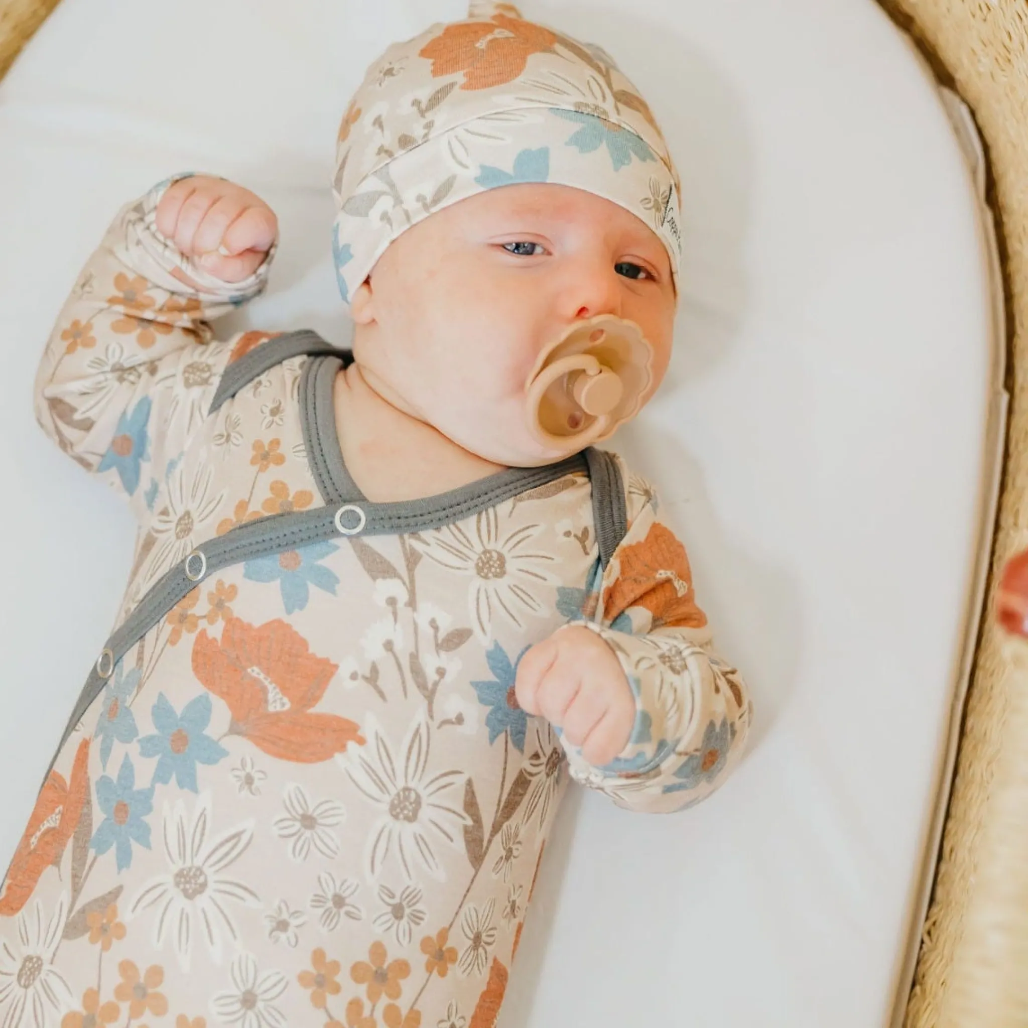 Copper Pearl Knotted Gown 0m+ - Eden