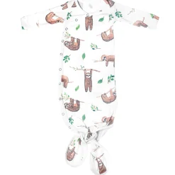 Copper Pearl Knotted Gown 0m+ - Noah the Sloth