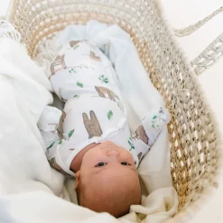 Copper Pearl Knotted Gown 0m+ - Noah the Sloth
