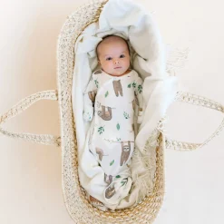 Copper Pearl Knotted Gown 0m+ - Noah the Sloth