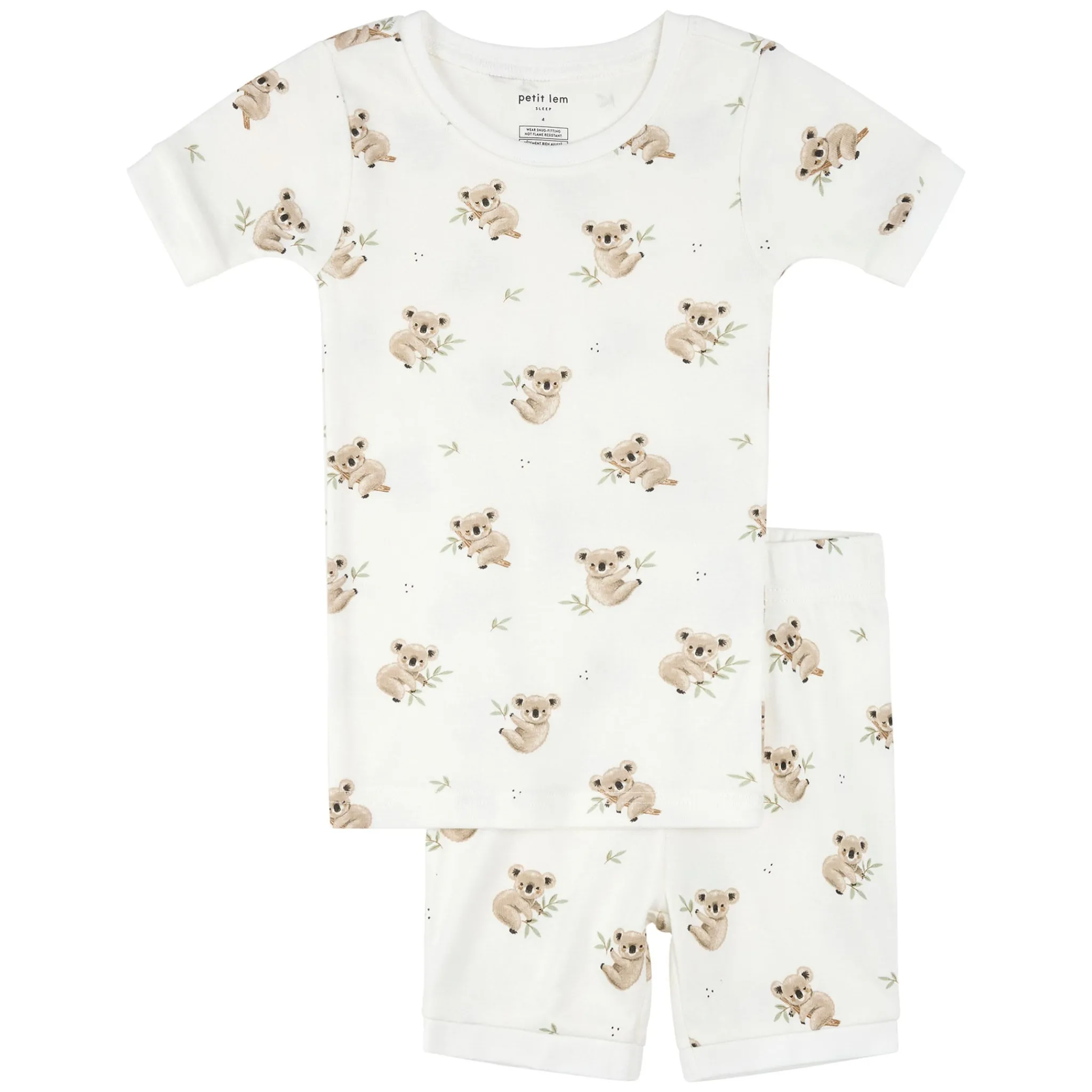 Kids/BOY Petit Lem Koala Short Pajamas 2-7