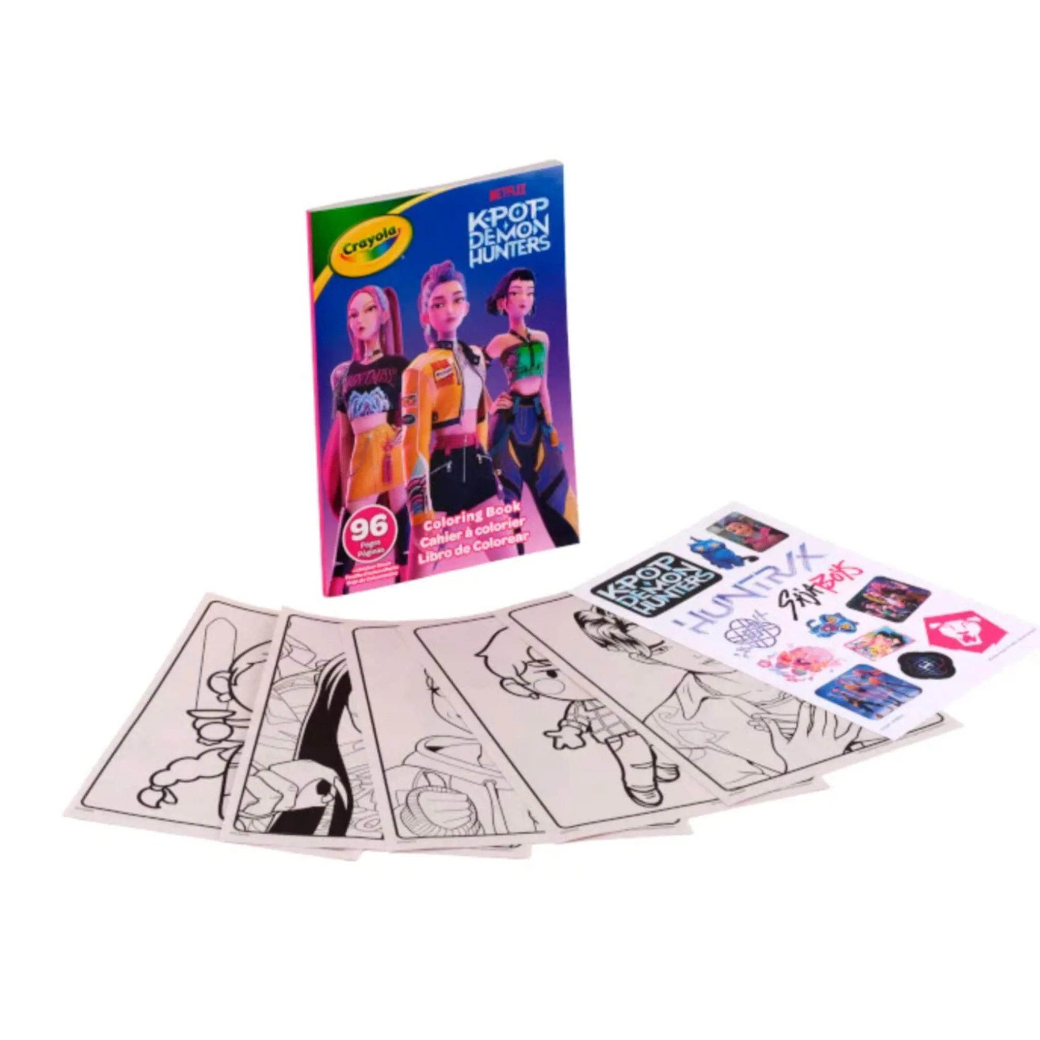 Kids Crayola KPOP Demon Hunters Colouring Book