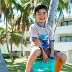 Kids/BOY Birdz Tops>Lake Dog T-shirt 2-10y