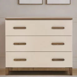 Dadada Baby Lala 3 Drawers Dresser Chest - Almont Walnut