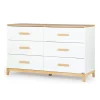 Dadada Baby Storage Furniture>LaLa Big 6-drawer Dresser - White/Natural