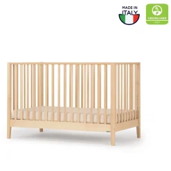 Dadada Baby Lala 3-In-1 Convertible Crib - Natural