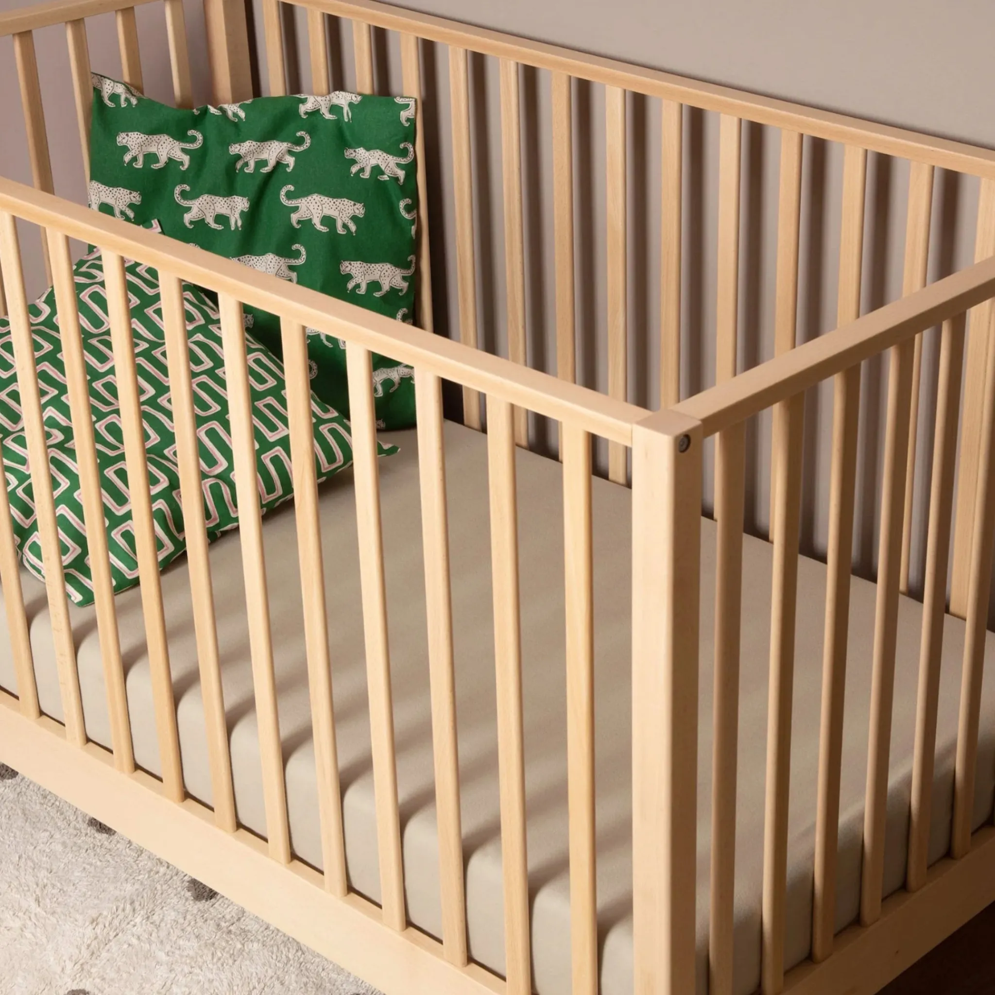 Dadada Baby Lala 3-In-1 Convertible Crib - Natural