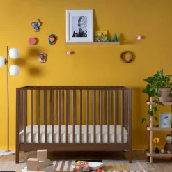 Dadada Baby Cribs & Mattresses|Cribs & Mattresses>Lala 3-In-1 Convertible Crib - Walnut