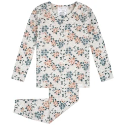 Firsts par Petit Lem Lamb Flowers 2pc Pajamas 12-24