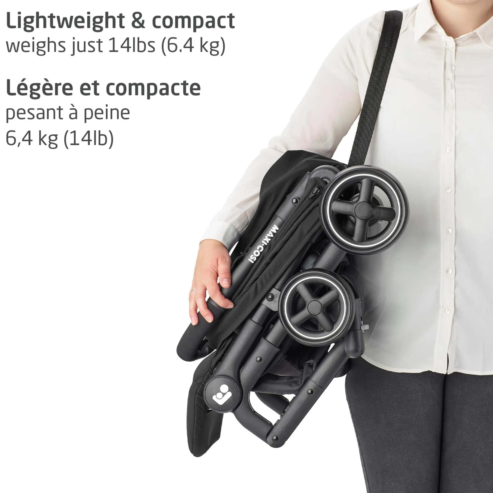 Kids Maxi-cosi Strollers|Strollers & Trailers>Lara Ultracompact Stroller - Essential Black