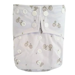 BOY La Petite Ourse Cloth Diapers|Cloth Diapers>Large Elastic Cloth Diaper 10-35lb - Bicycle