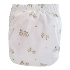 BOY La Petite Ourse Cloth Diapers|Cloth Diapers>Large Elastic Cloth Diaper 10-35lb - Bicycle