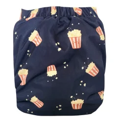 BOY La Petite Ourse Large Elastic Cloth Diaper 8-35lb- Popcorn