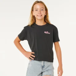 Kids Rip Curl Layday Crop T-shirt 8-14y