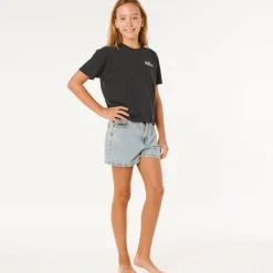 Kids Rip Curl Layday Crop T-shirt 8-14y