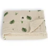 Kids House of Elia Throws|Blankets>4-Layer Muslin Blanket Twin Bed Size - Fern