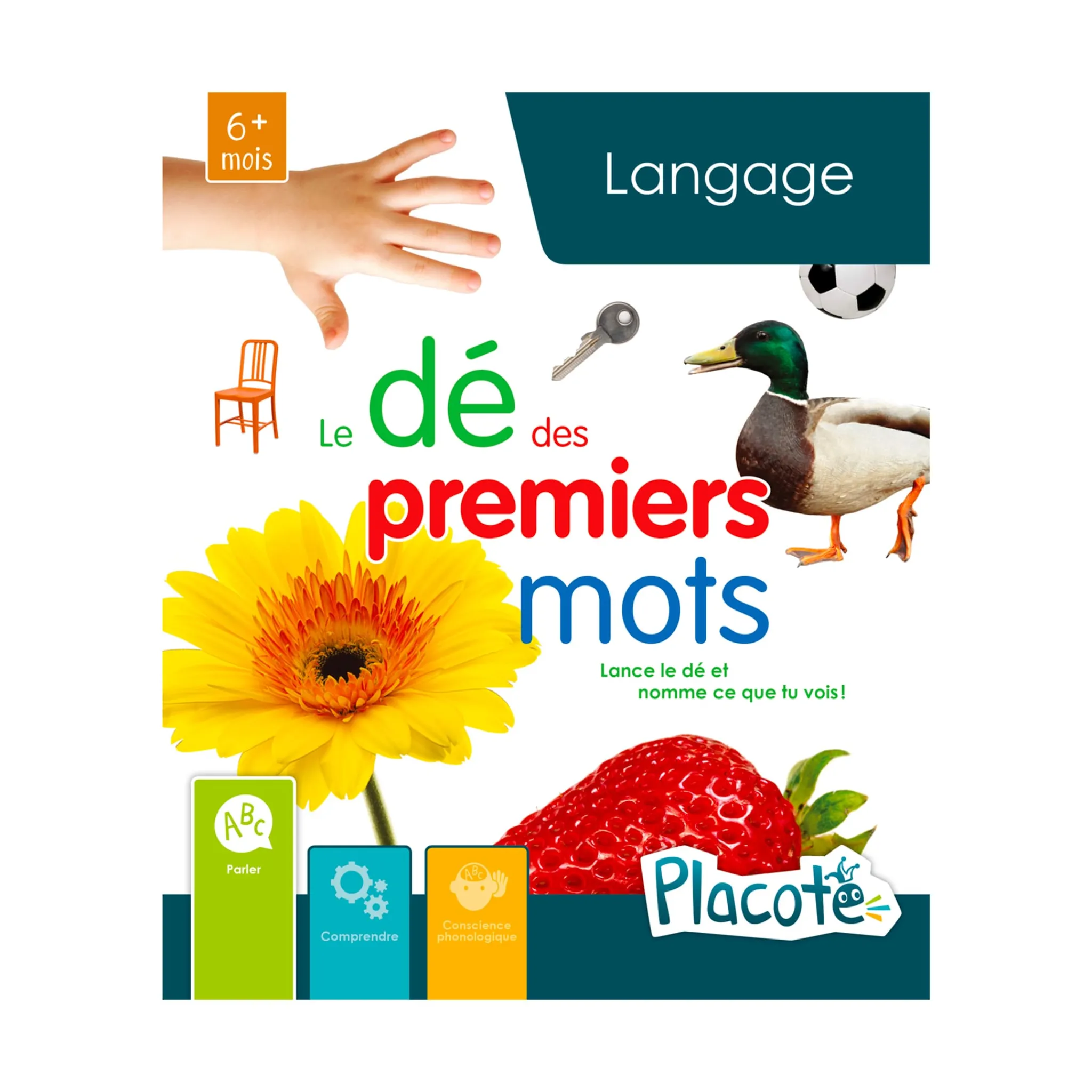 Placote Developmental Toys>Le Dé Des Premiers Mots