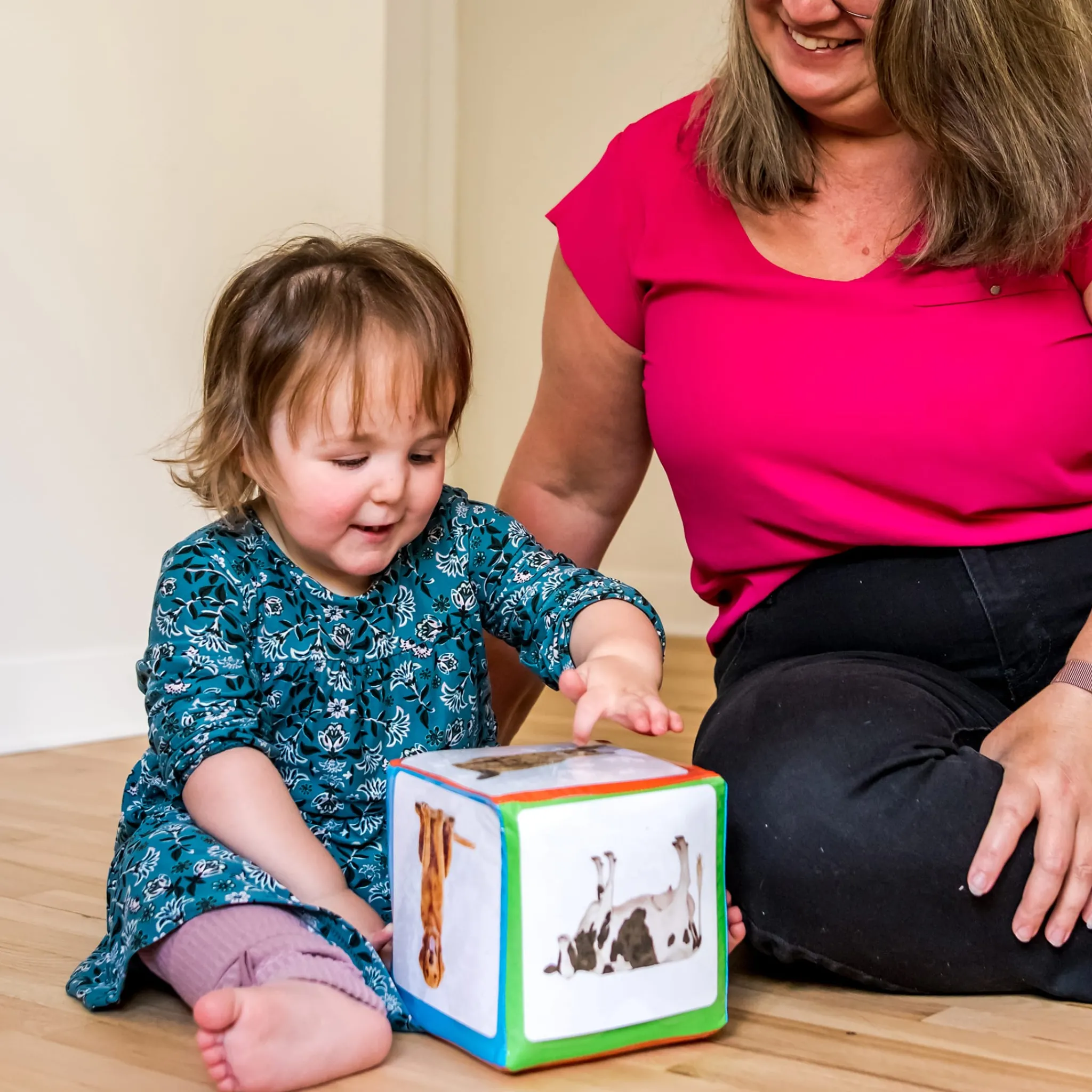 Placote Developmental Toys>Le Dé Des Premiers Mots