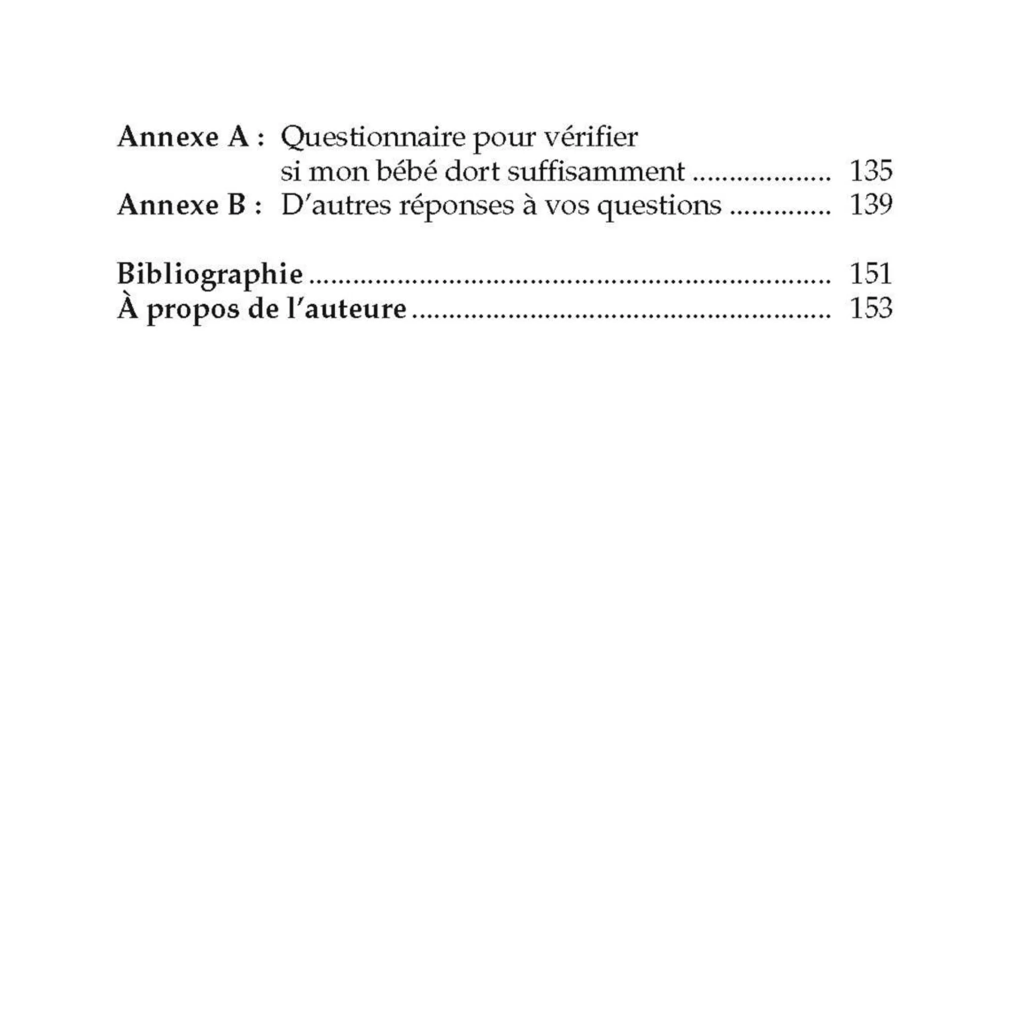 Prologue Le Sommeil du Nourisson - 2e Édition