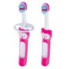 Mam Baby Oral Care>Learn to Brush Baby Toothbrushes (2) - Pink 6months+