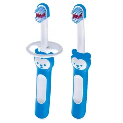 Mam Baby Learn to Brush Baby Toothbrushes (2) - 6months+