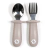 Kids Bulle Breastfeeding|Tableware>Learning Spoon & Fork Set - Taupe
