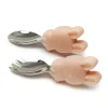 Kids Loulou Lollipop Breastfeeding|Tableware>Learning Spoon and Fork Set - Bunny